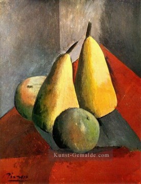  pomme - Poires et pommes 1908 Kubismus Pablo Picasso